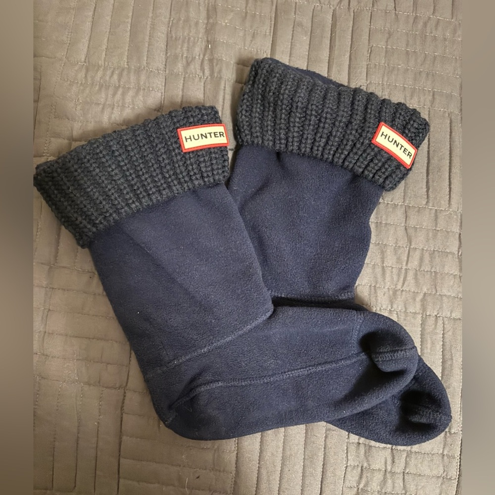 Hunter Dark Blue Fleece Boot Liners fits Size 6